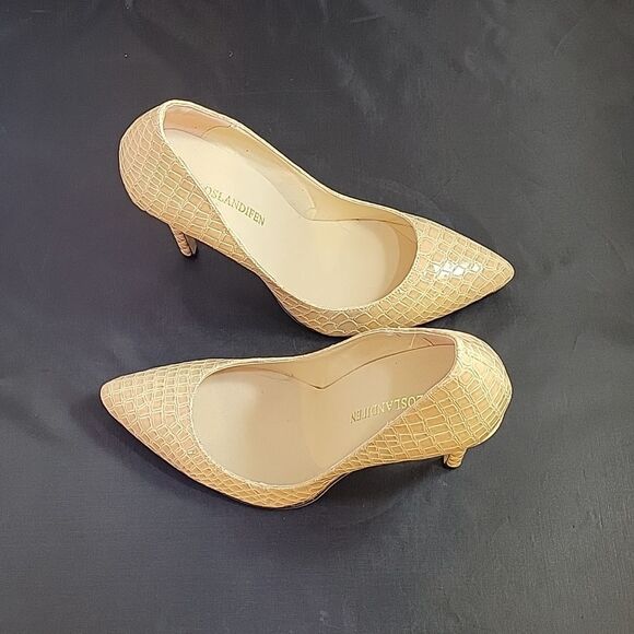 BRAND NEW LOSLANDIFEN FAUX CROCODILE OFFICE LADIES POINTED TOE HIGH HEEL SHOE - Picture 6 of 12